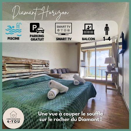 Appartement Terrasse Vue Mer Et Piscine Le Diamant Bagian luar foto