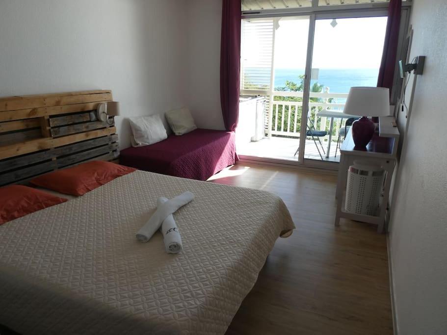 Appartement Terrasse Vue Mer Et Piscine Le Diamant Bagian luar foto