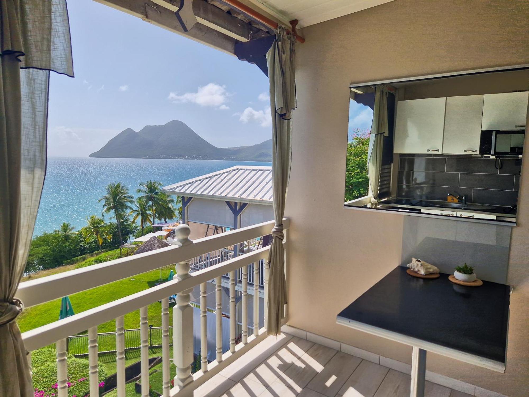 Appartement Terrasse Vue Mer Et Piscine Le Diamant Bagian luar foto