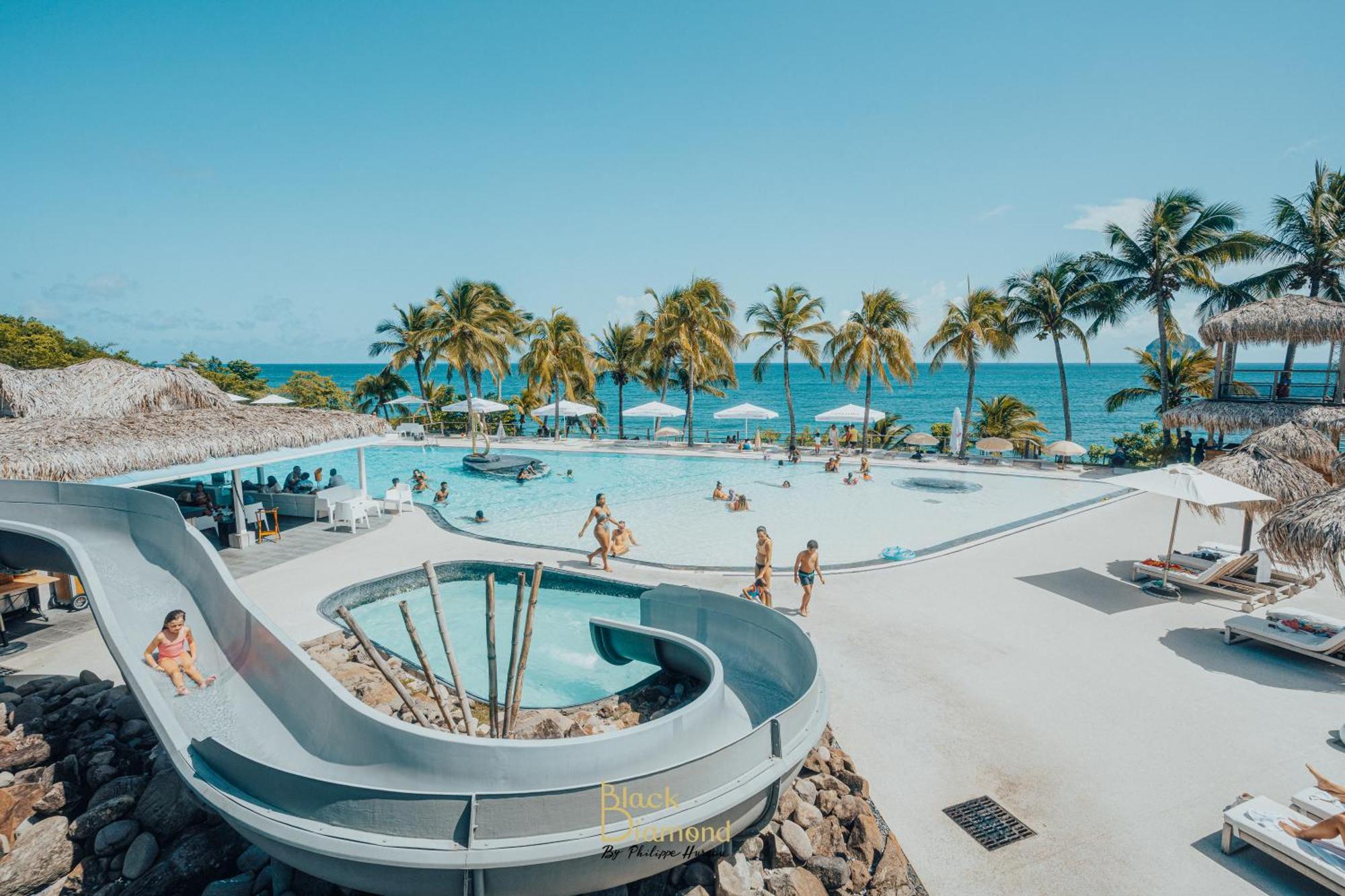 Appartement Terrasse Vue Mer Et Piscine Le Diamant Bagian luar foto