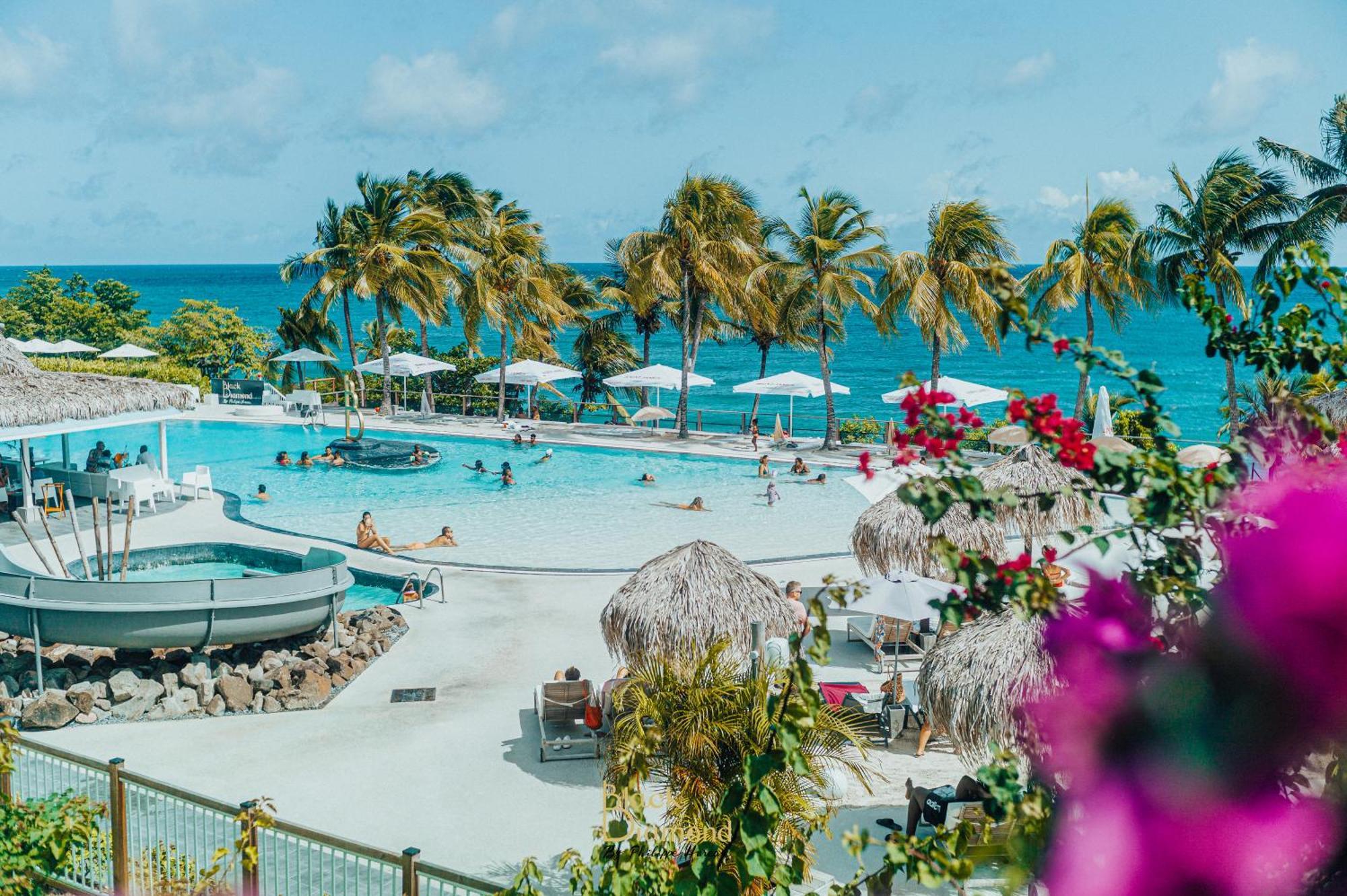 Appartement Terrasse Vue Mer Et Piscine Le Diamant Bagian luar foto
